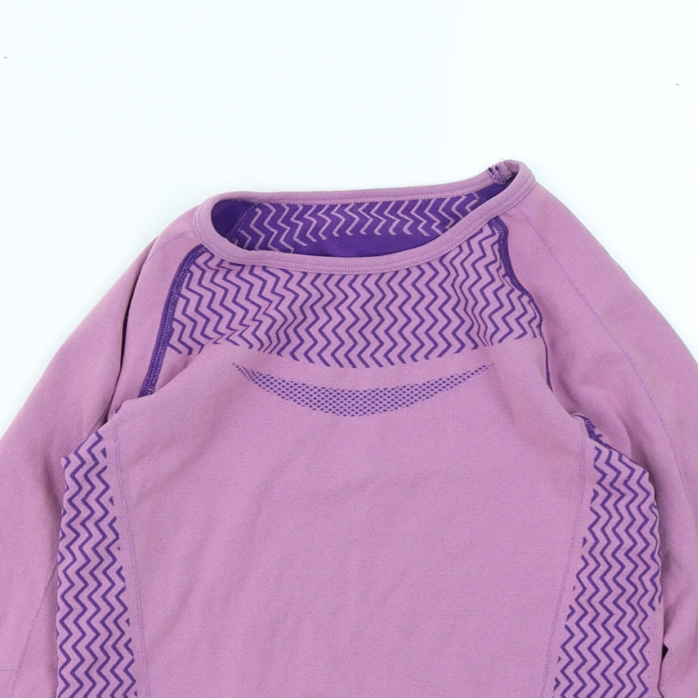 Crivit Pro Girls Purple   Basic T-Shirt Size 8-9 Years