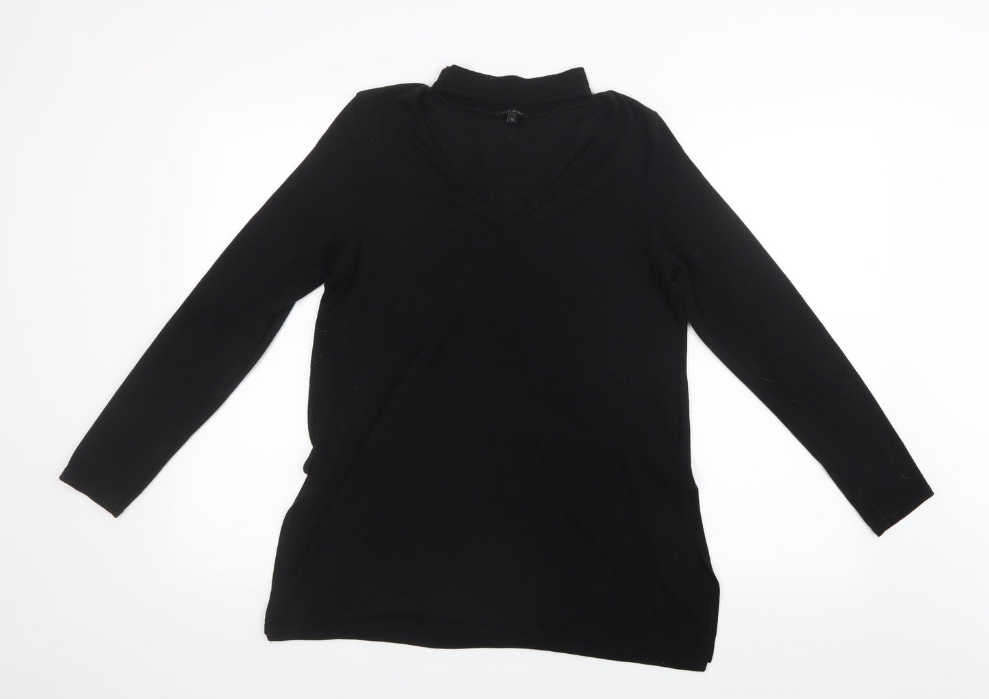River Island Womens Black   Basic T-Shirt Size 12
