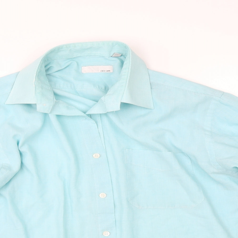 BHS Mens Green    Button-Up Size 16