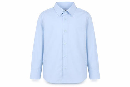 Shiny Penny Boys Blue   Basic Button-Up Size 7-8 Years