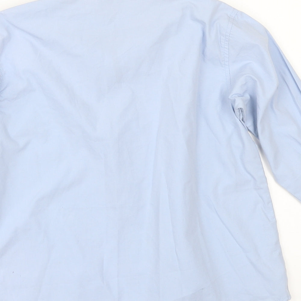 Shiny Penny Boys Blue   Basic Button-Up Size 7-8 Years