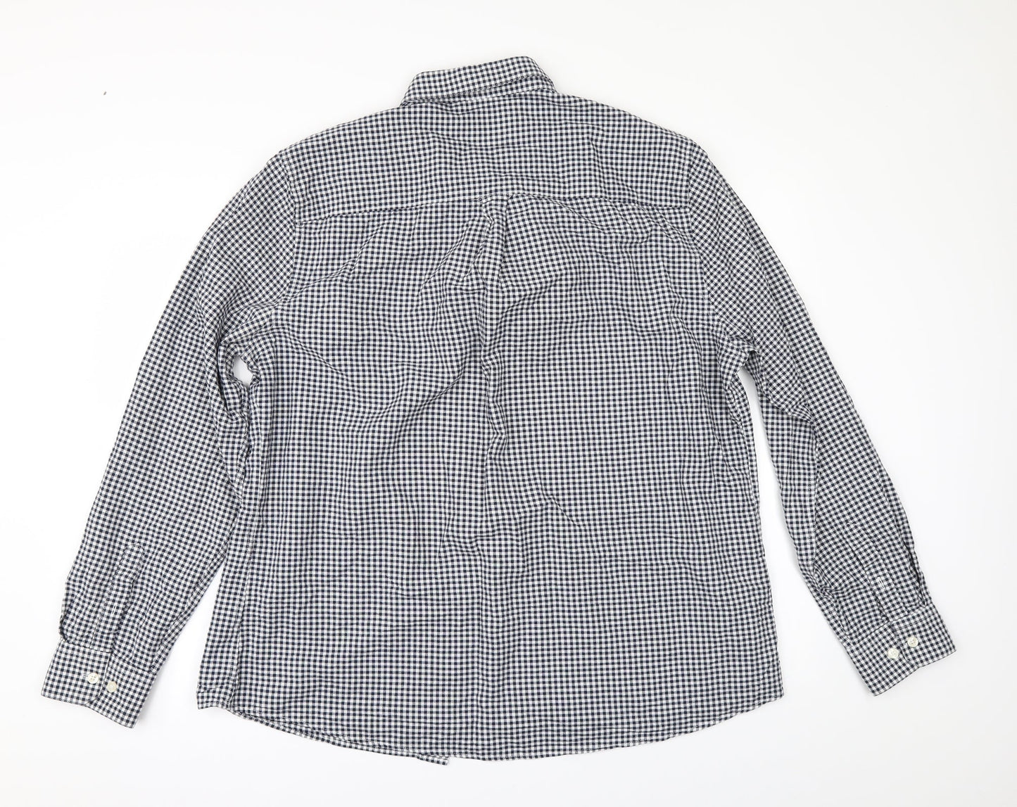 Burton Mens Black Check   Button-Up Size XL