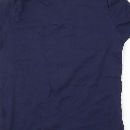 Preloved Primark Girls Blue   Basic T-Shirt Size 10-11 Years  - Unicorn - Label