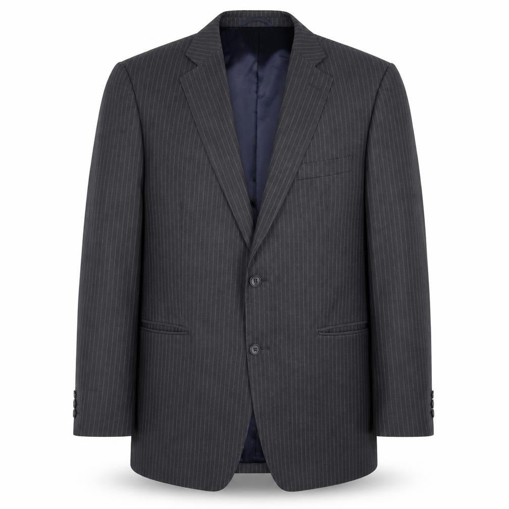Jack Reid Mens Grey Striped  Jacket Suit Jacket Size 42
