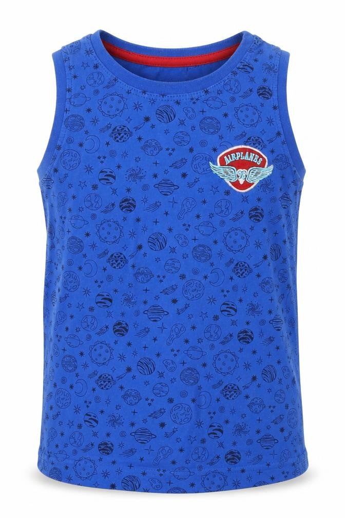 Essj Boys Blue   Basic Tank Size 8 Years  - Solar System Planets