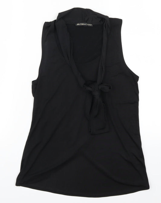 Topshop Womens Black   Basic Tank Size 10
