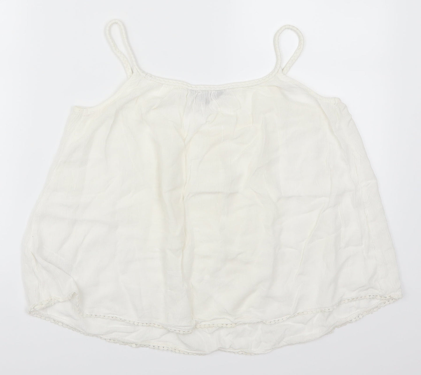New Look Womens White   Basic Tank Size 6