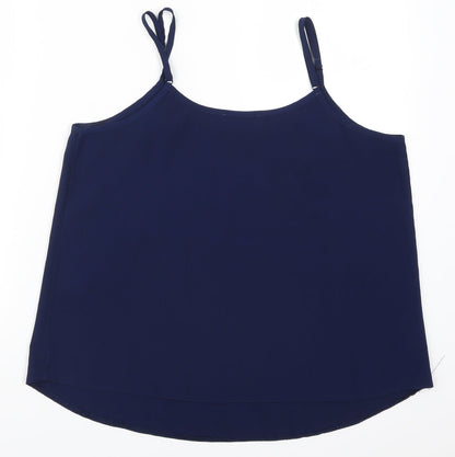 Preloved Select Womens Blue   Basic Tank Size 14 - Back