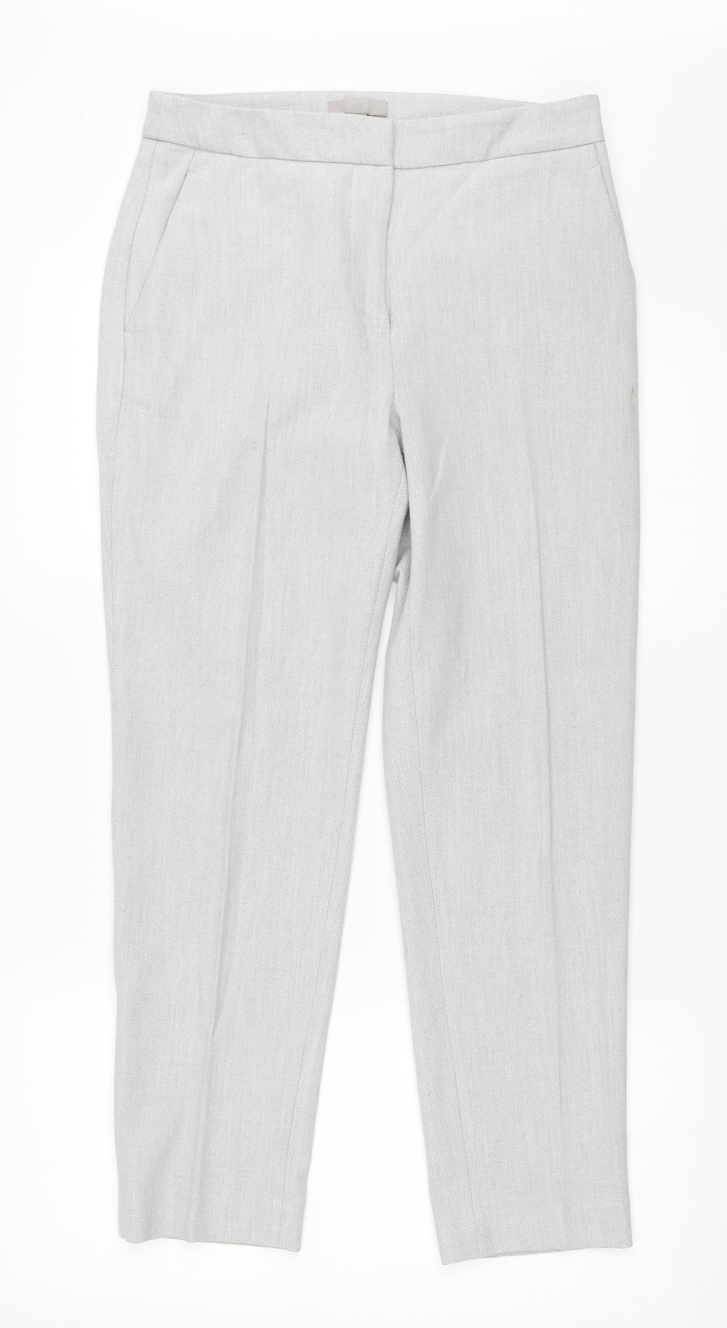 H&M Womens Grey   Trousers  Size 36 L26.5 in