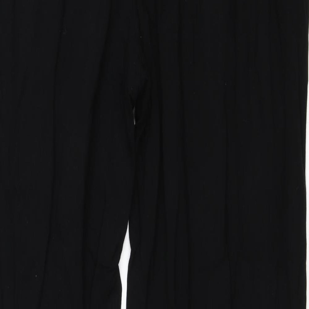 Papaya Womens Black   Trousers  Size 10 L28.5 in