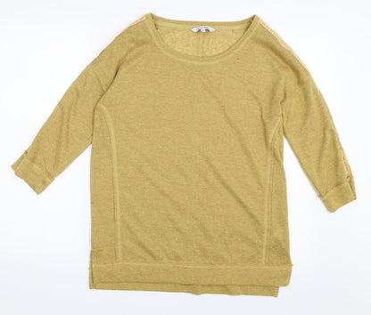Next Womens Yellow   Pullover Jumper Size 10
