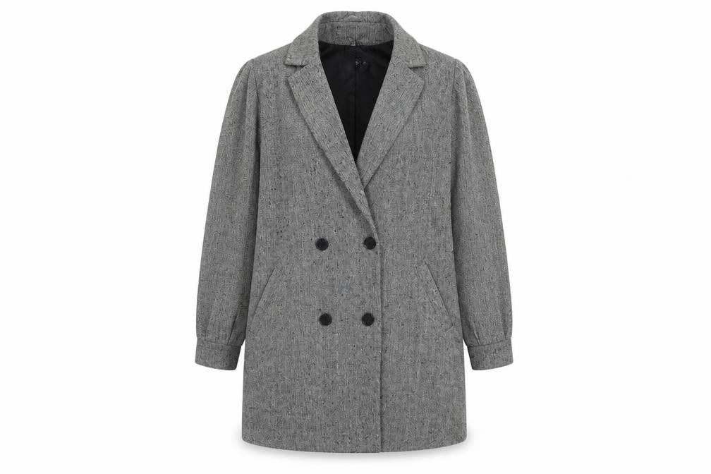 Parsian Womens Grey   Overcoat Coat Size 8