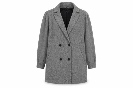 Parisian Womens Grey   Overcoat Coat Size 8