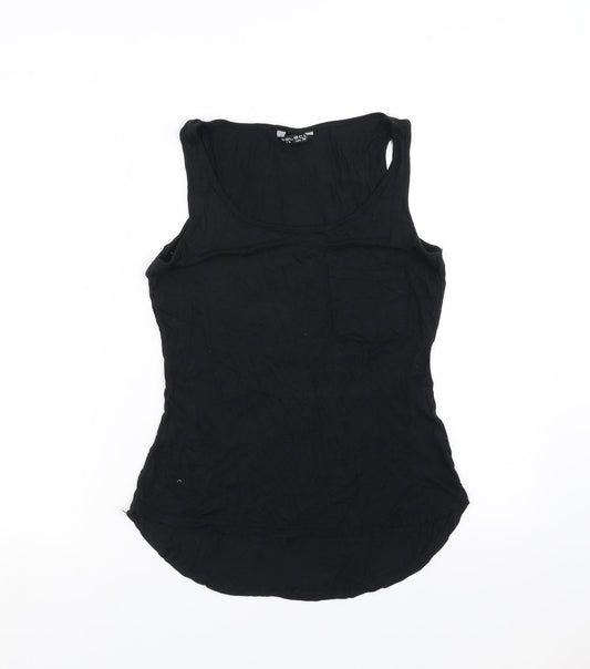 Select Womens Black   Basic Tank Size 8
