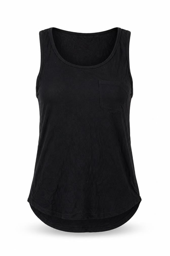 Select Womens Black   Basic Tank Size 8