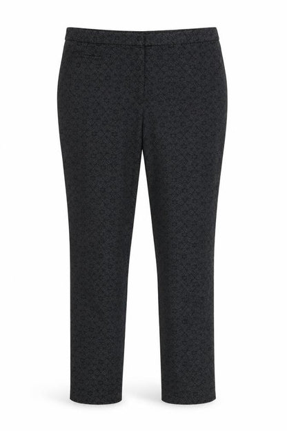 Primark Womens Black Floral  Trousers  Size 8 L29 in