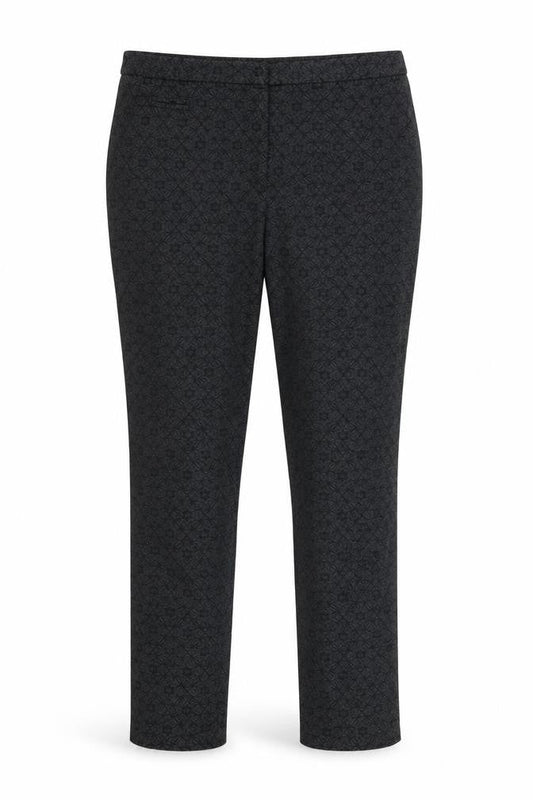 Primark Womens Black Floral  Trousers  Size 8 L29 in