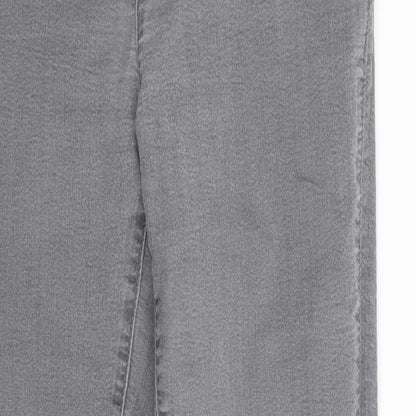 Preloved Wallis Womens Grey   Trousers  Size 12 L28 in - Detail