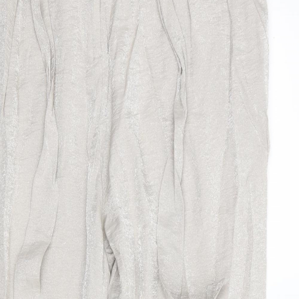 River Island Womens Silver   Trousers  Size 14 L26 in
