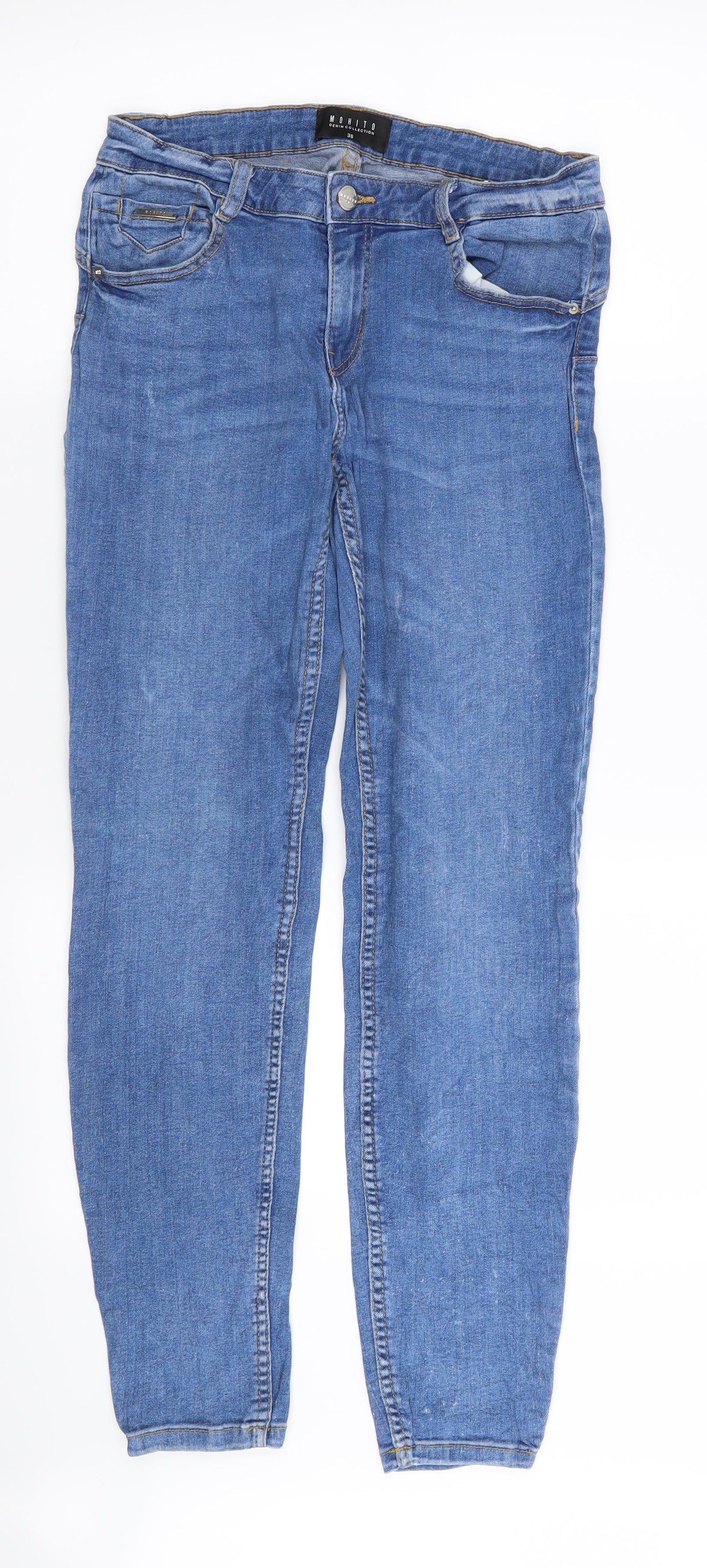 MOHITO Womens Blue   Skinny Jeans Size 10 L29 in
