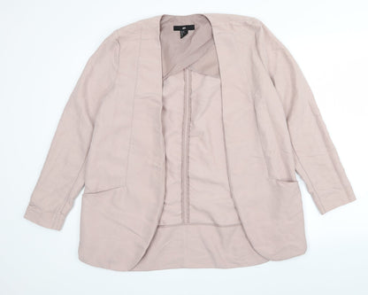 H&M Womens Pink   Jacket Blazer Size 10