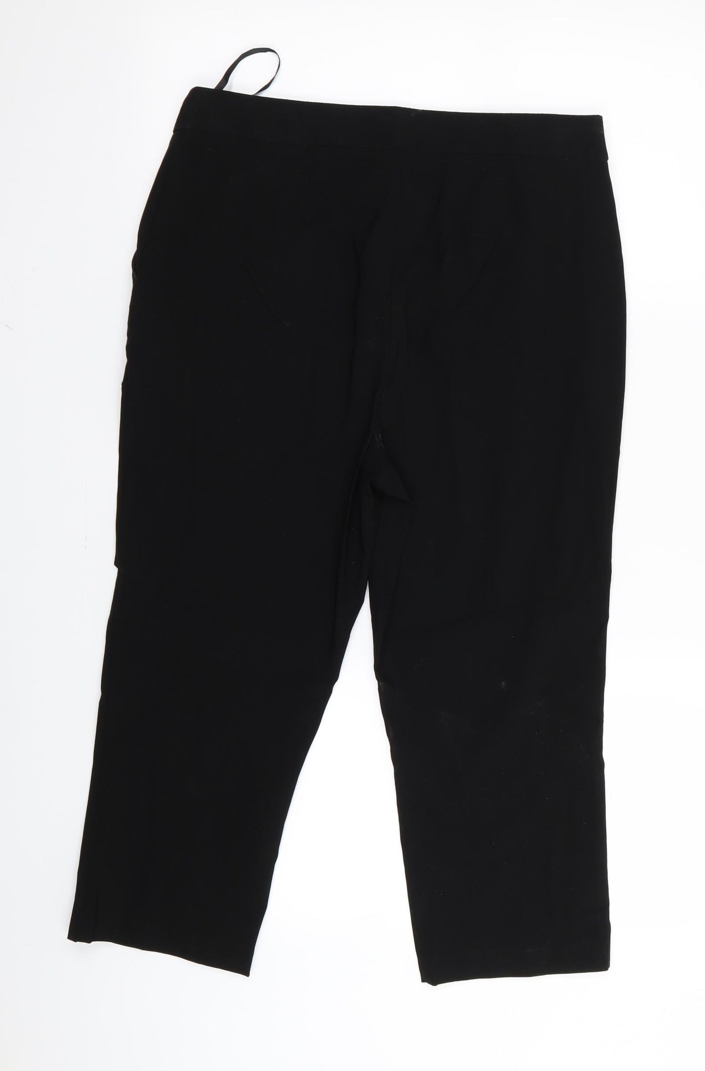 Papaya Womens Black   Trousers  Size 12 L20 in