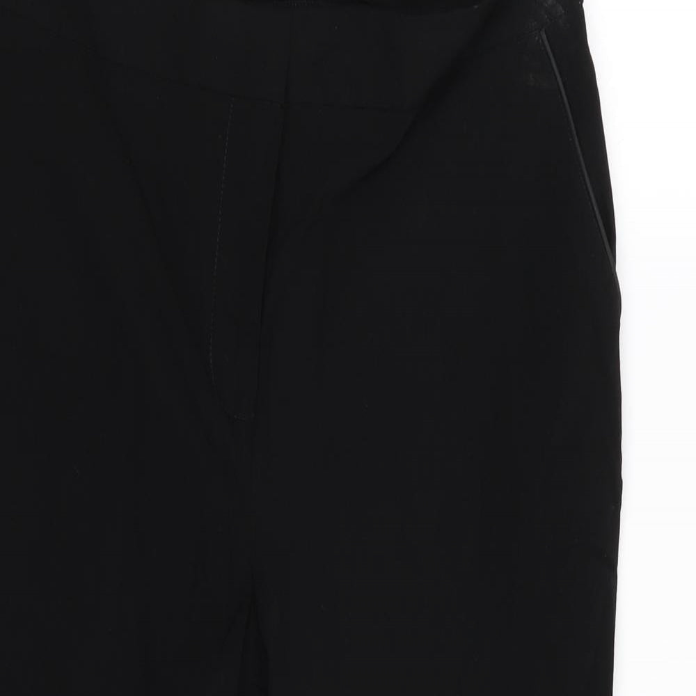 Papaya Womens Black   Trousers  Size 12 L20 in
