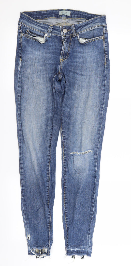 hunk dory Womens Blue   Skinny Jeans Size 26 in L30 in - RIPPED JEANS