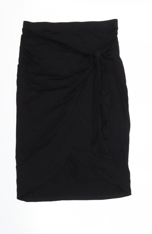 F&F Womens Black   A-Line Skirt Size 14