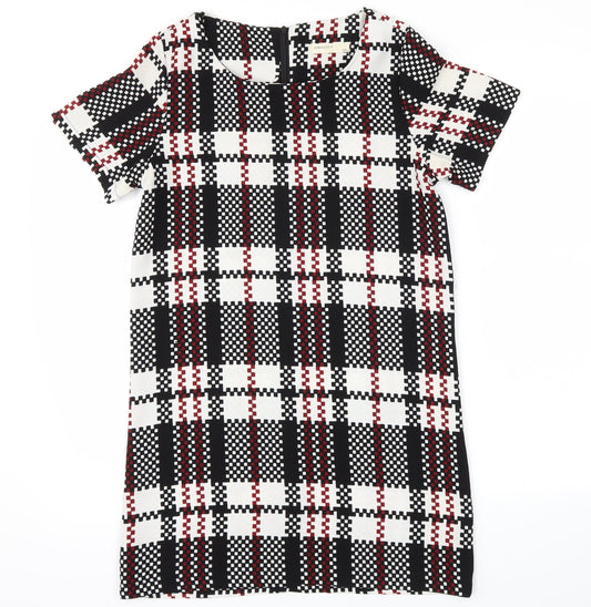 Vera & Lucy Womens Black Check  A-Line  Size M