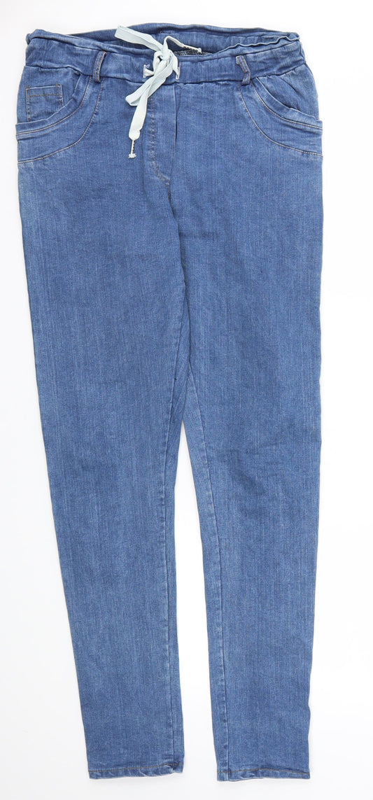 Preworn Womens Blue   Skinny Jeans Size 30 in L30 in - Stretch waistband