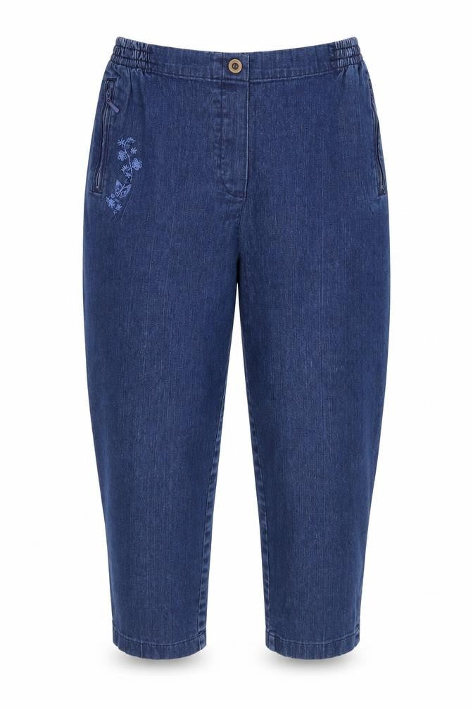 main Womens Blue   Straight Jeans Size 12 L26 in - Stretch waistband