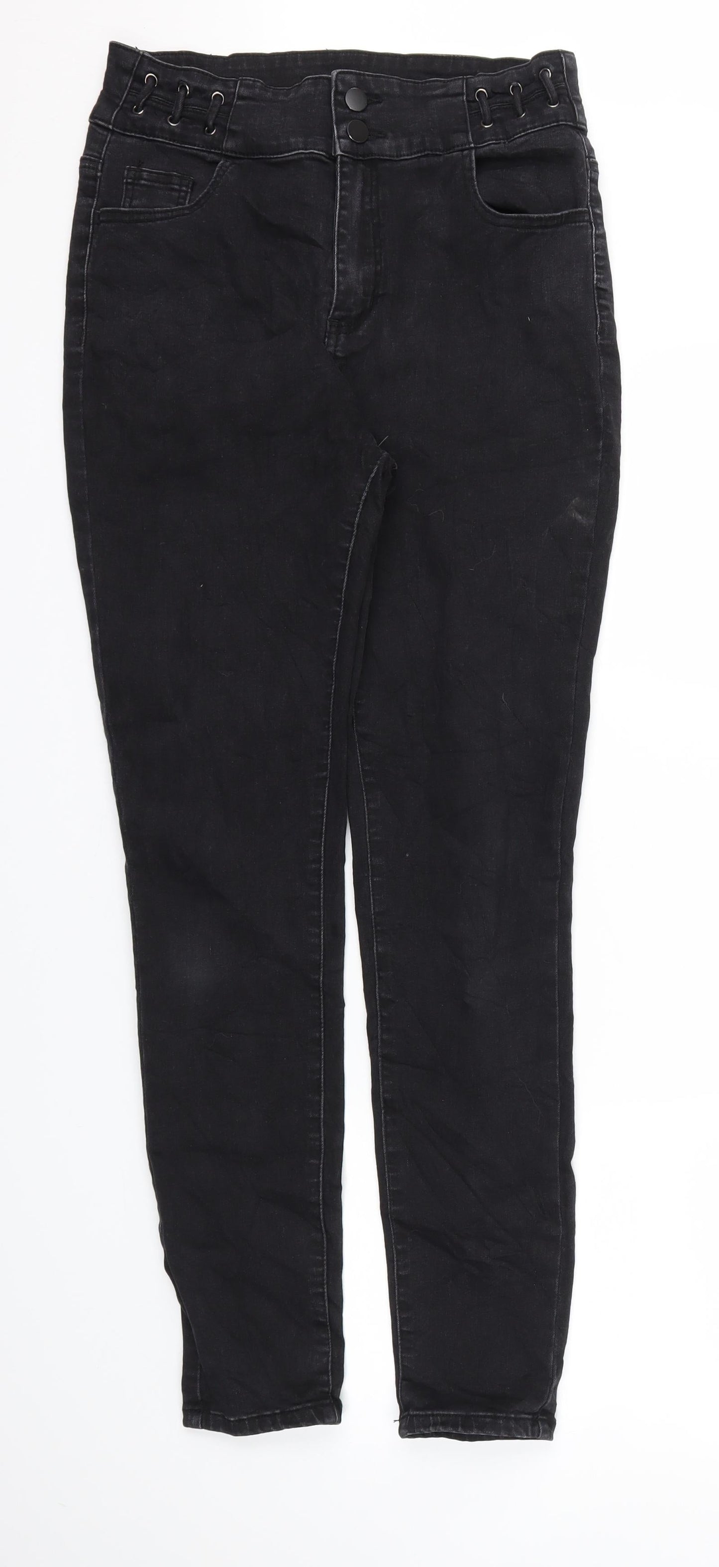 Preworn Womens Black   Skinny Jeans Size 30 L29 in