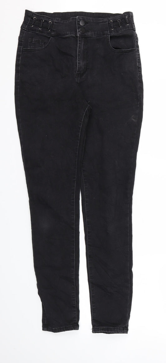 Preworn Womens Black   Skinny Jeans Size 30 L29 in