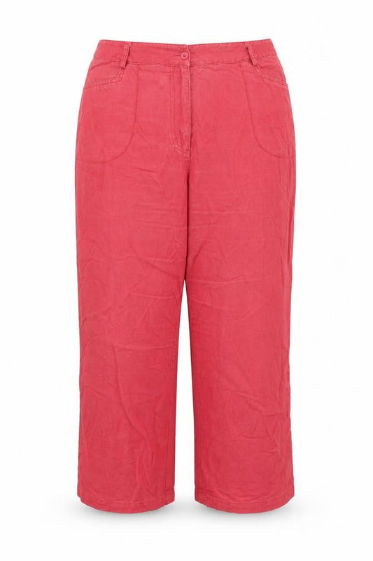 Cappuccini Womens Red   Trousers  Size 16 L25 in