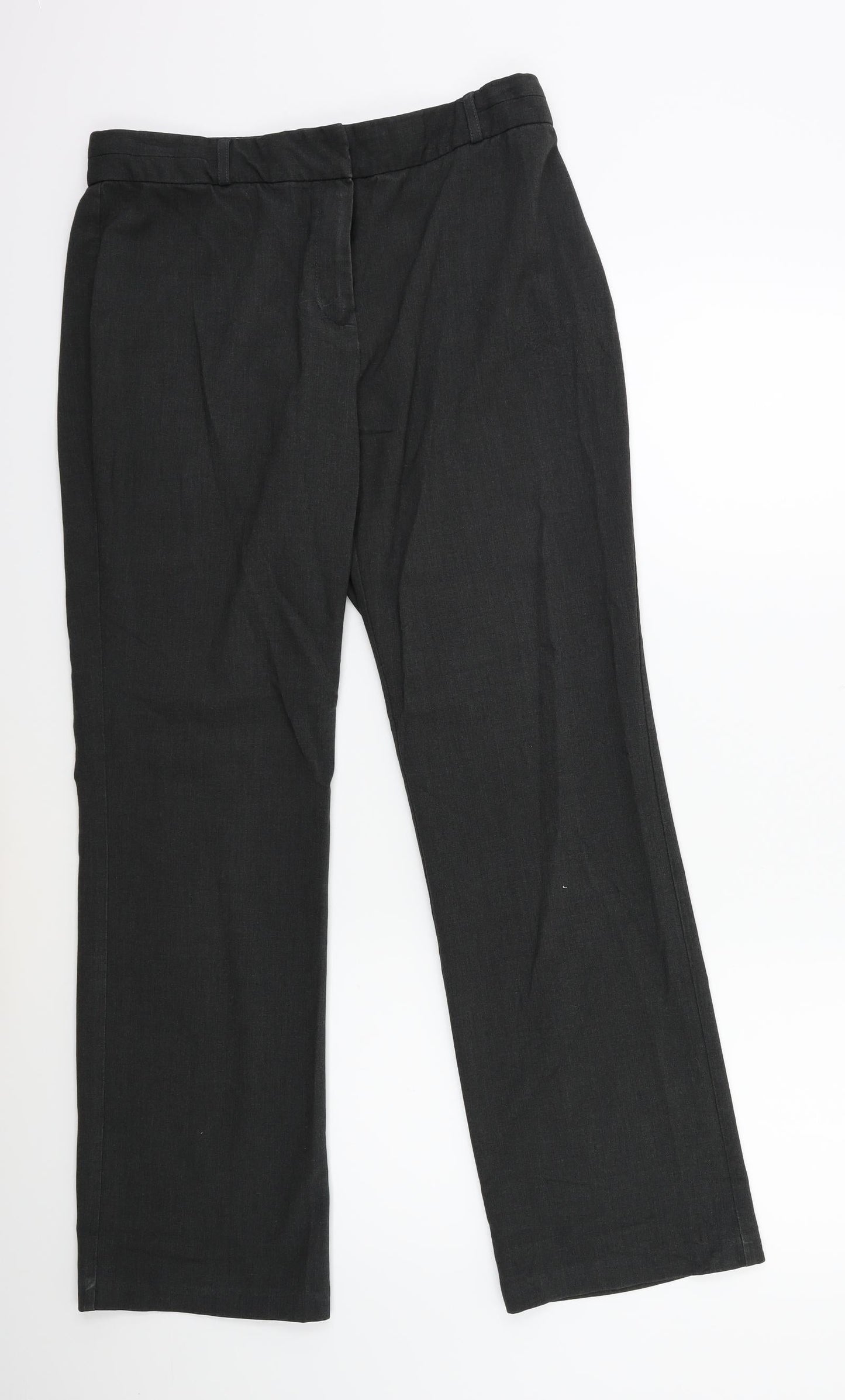 Marks and Spencer Womens Grey   Trousers  Size 12 L29 in