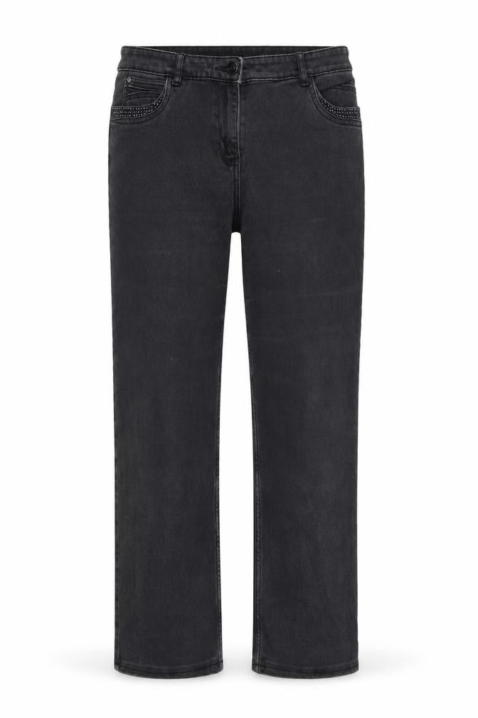 Per Una Womens Grey  Denim Straight Jeans Size 32 in L27 in
