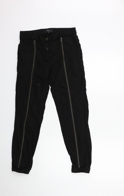 Next Womens Black   Trousers  Size 6 L27 in