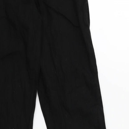 Next Womens Black   Trousers  Size 6 L27 in
