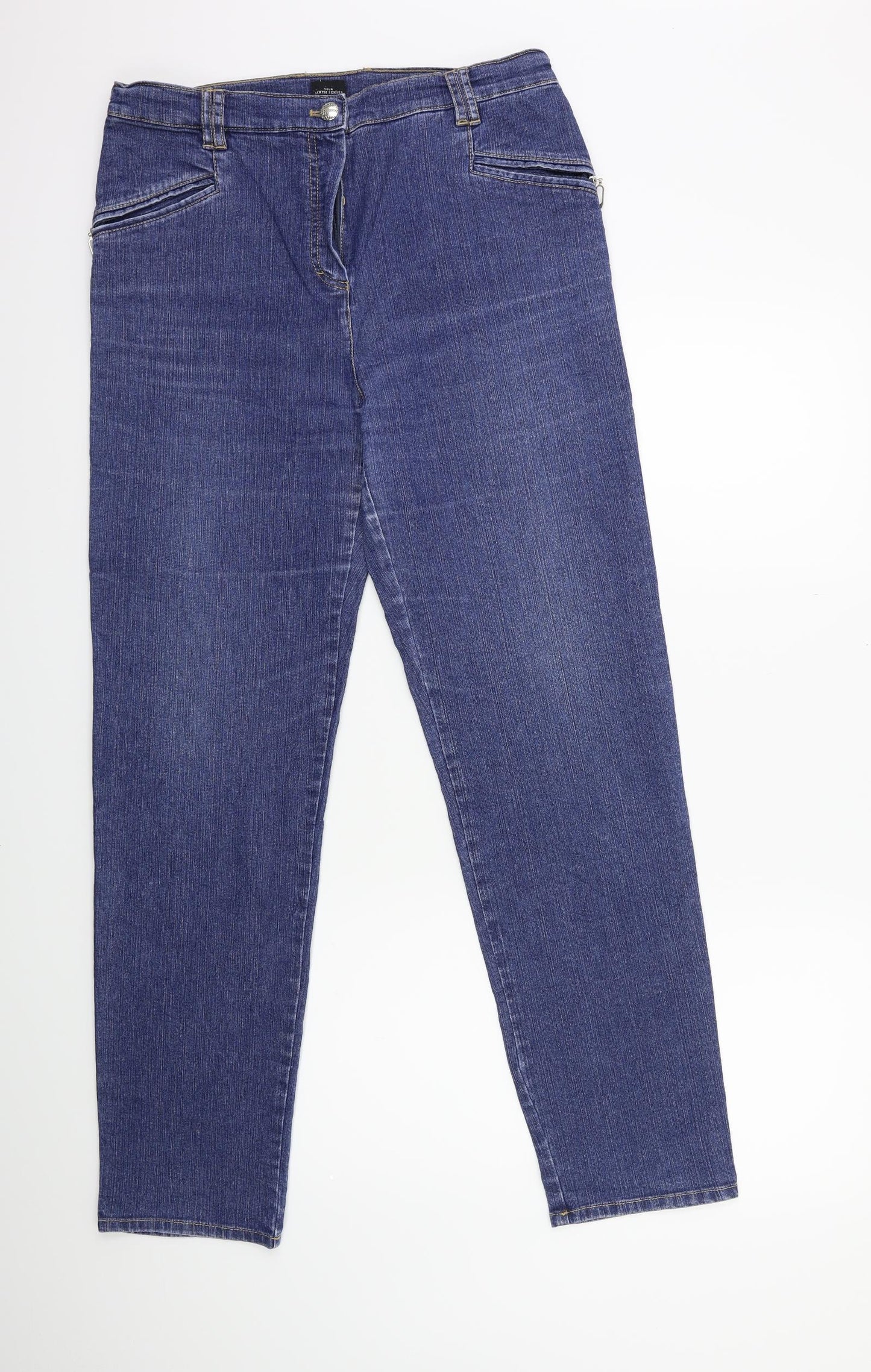Your Sixth Sense Womens Blue  Denim Skinny Jeans Size 14 L30 in