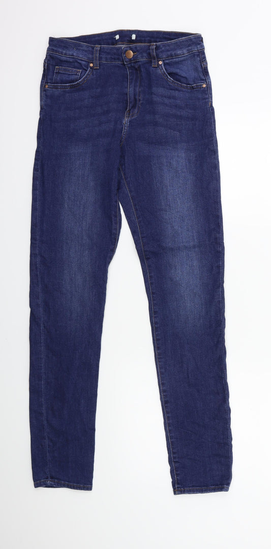 Preworn Womens Blue  Denim Skinny Jeans Size 26 in L31 in