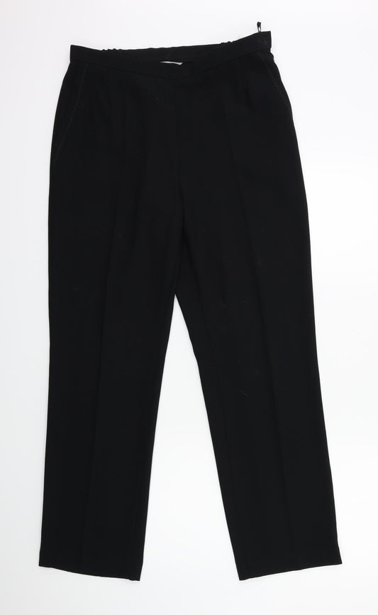 Marks and Spencer Womens Black   Trousers  Size 12 L29 in