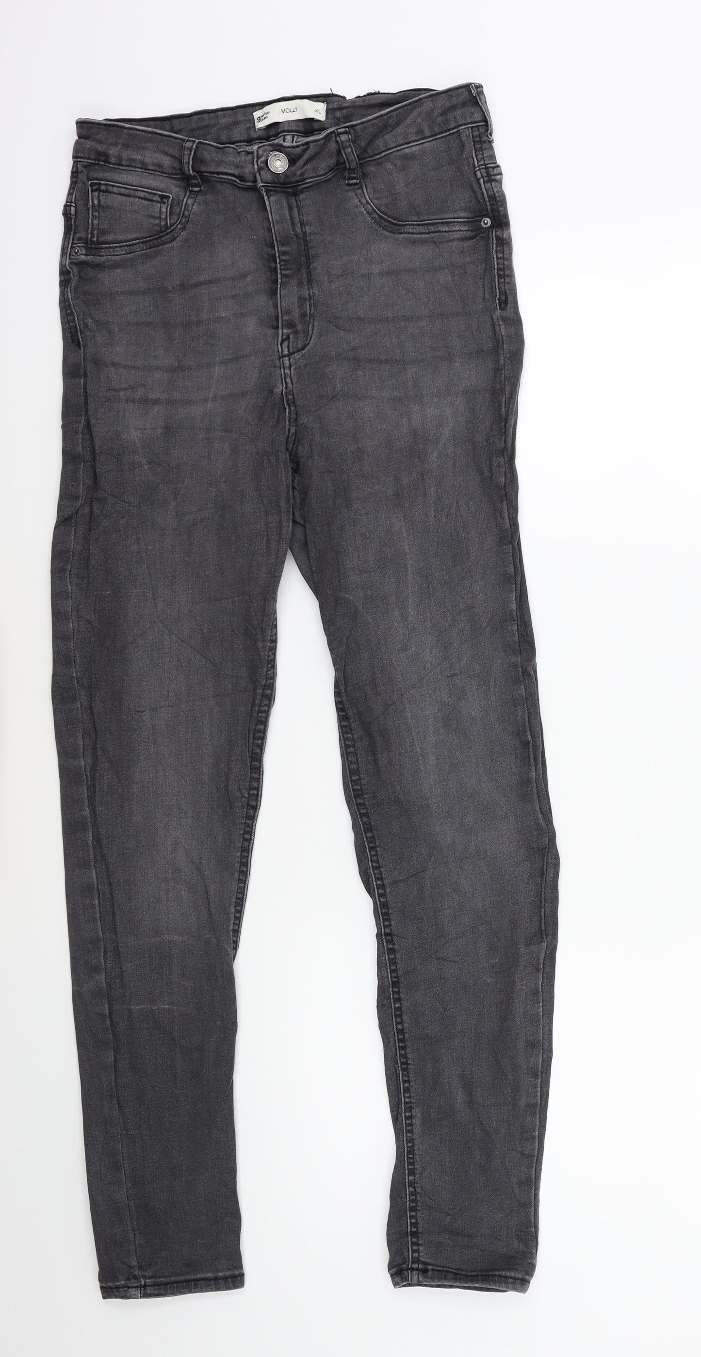 Perfect Jeans Womens Grey  Denim Skinny Jeans Size XL L28 in