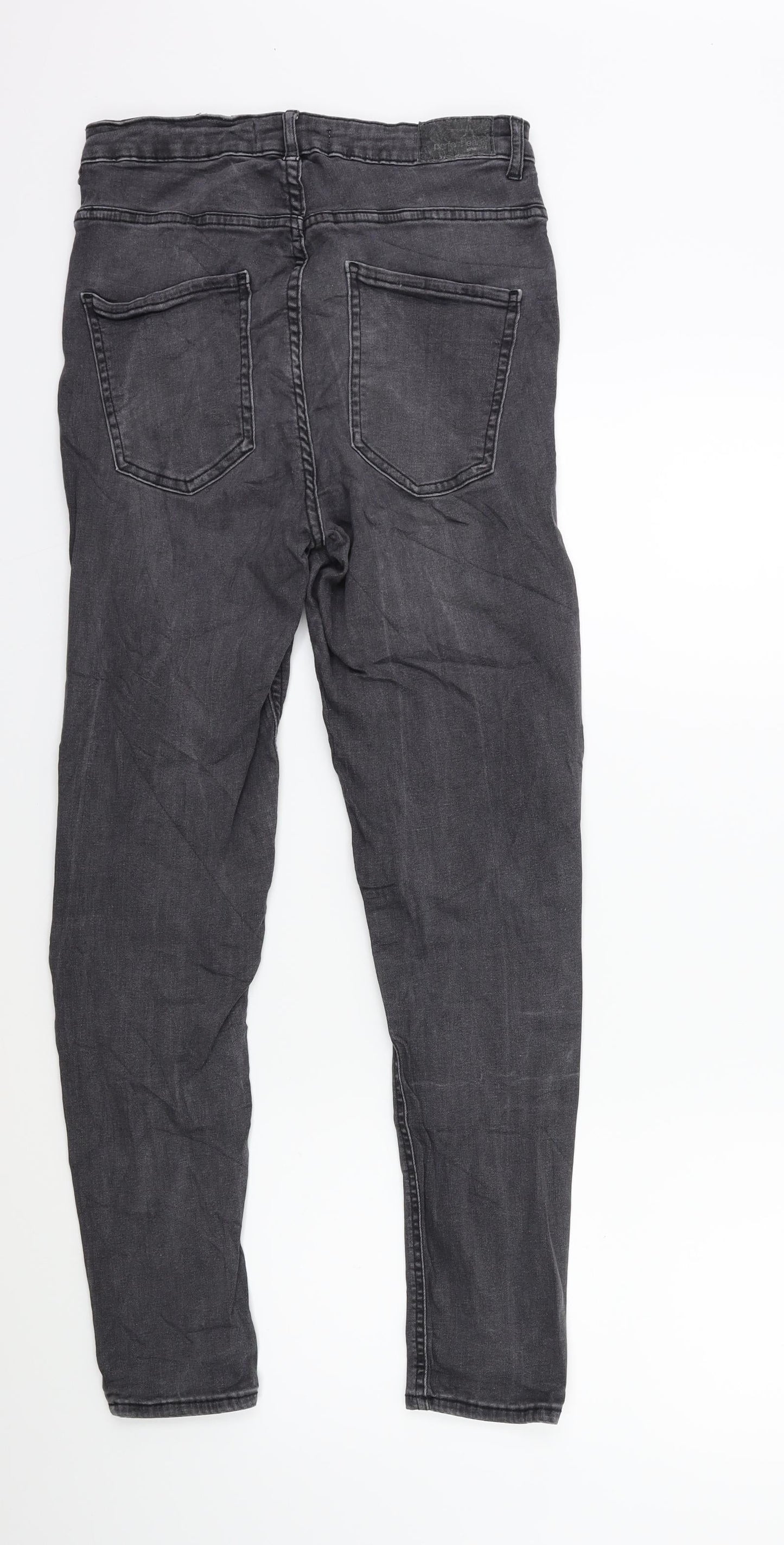 Perfect Jeans Womens Grey  Denim Skinny Jeans Size XL L28 in