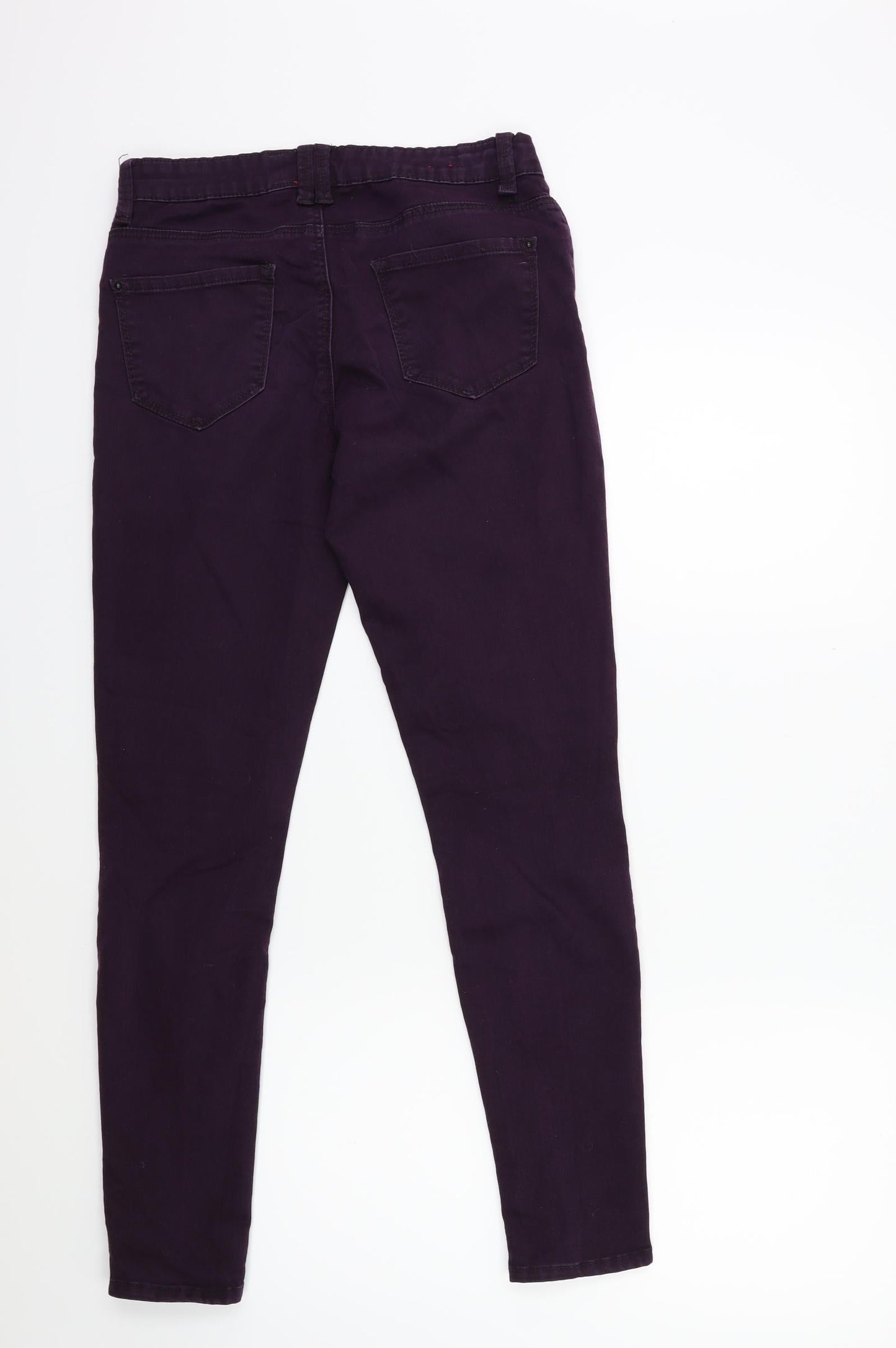 yesyes Womens Purple  Denim Skinny Jeans Size 12 L28 in