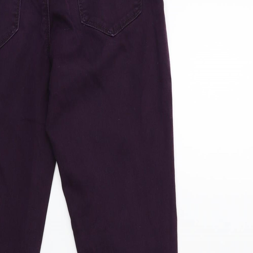 yesyes Womens Purple  Denim Skinny Jeans Size 12 L28 in
