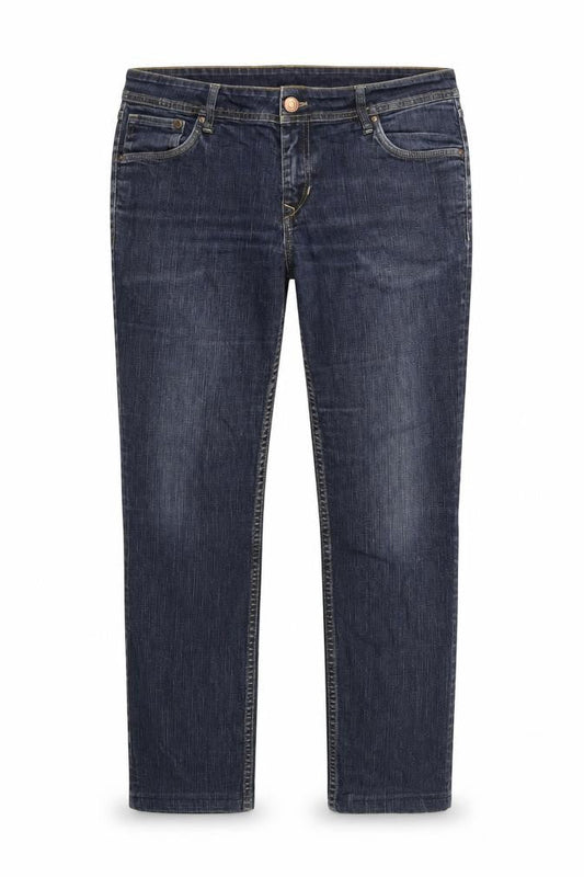 Preworn Womens Blue  Denim Straight Jeans Size 33 in L27 in