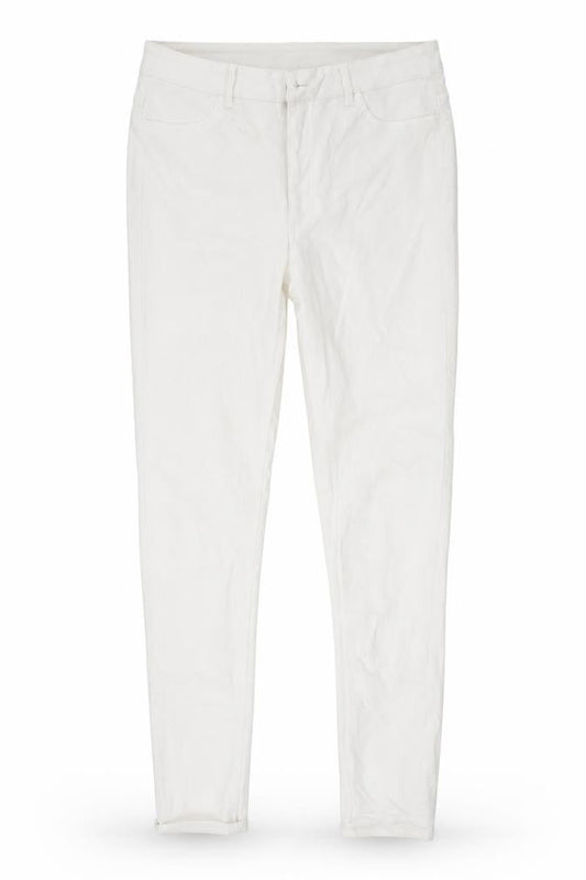 Divided Womens White  Denim Skinny Jeans Size 14 L28 in