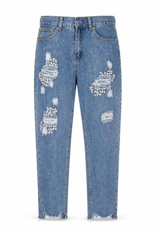 Boohoo Womens Blue  Denim Skinny Jeans Size 10 L23 in