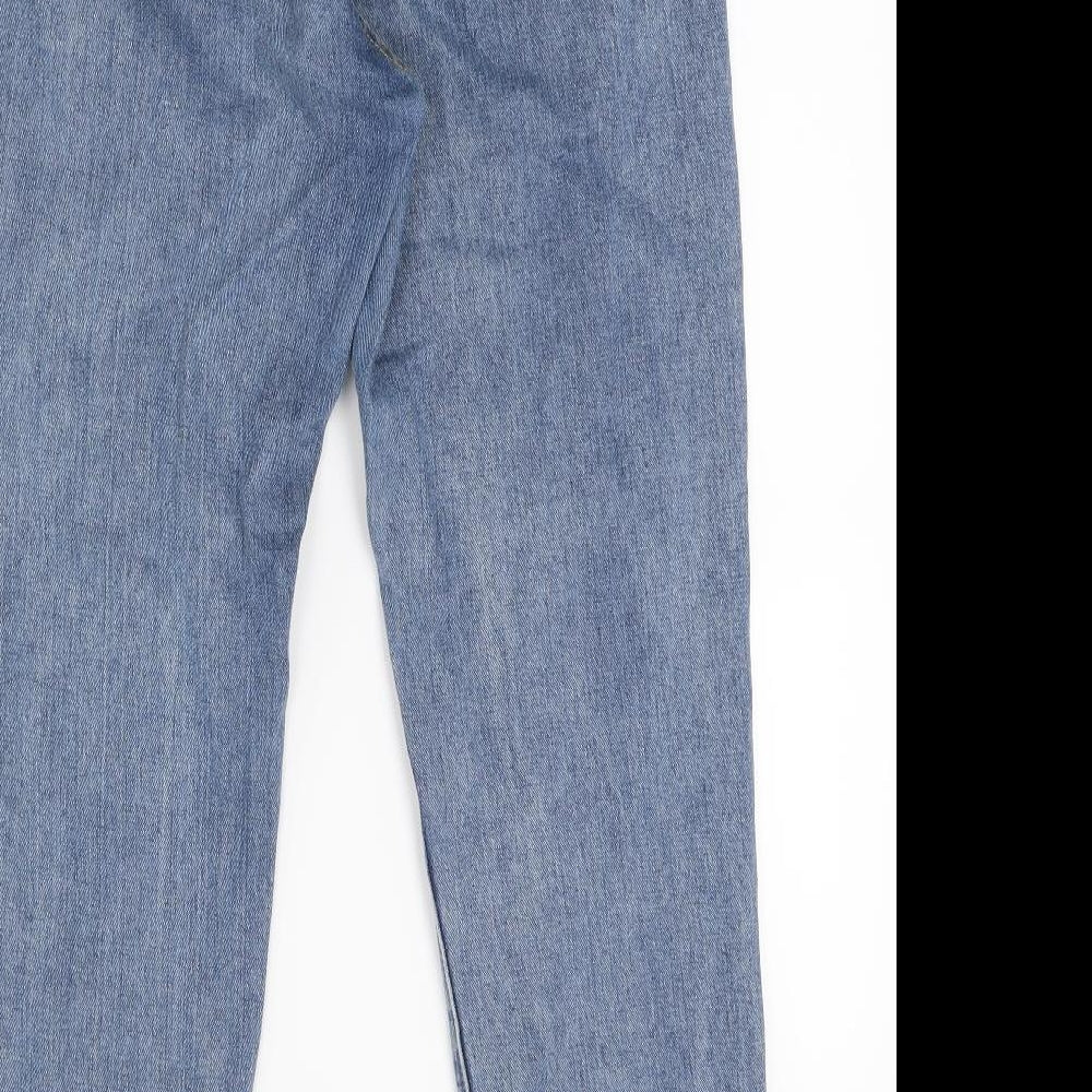 Boohoo Womens Blue  Denim Skinny Jeans Size 10 L23 in